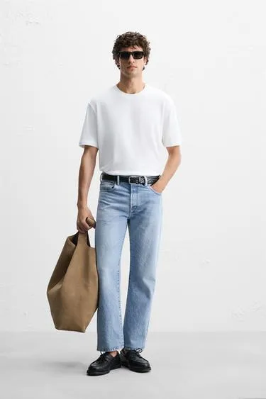 Майка с круглым вырезом ZARA REGULAR FIT