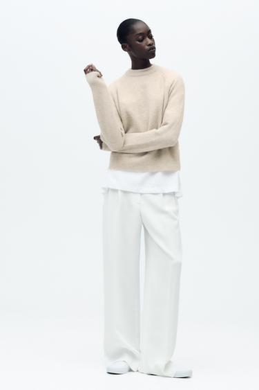 Zara Свитер из шерсти и альпаки купить с доставкой.