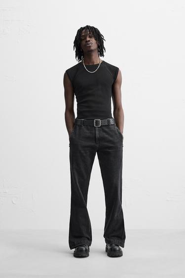 Zara Джинсы FLARED с молниями купить с доставкой.