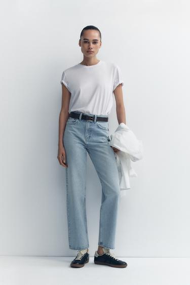 Zara Джинсы TRF MOM FIT HIGH WAIST