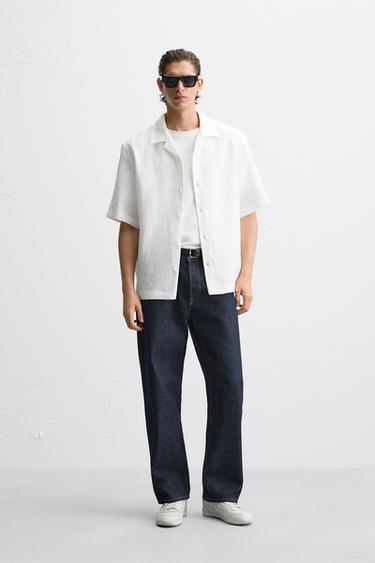 Zara Рубашка из 100% льна