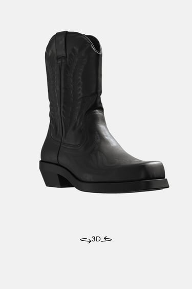 Zara Сапоги в ковбойском стиле с декоративной строчкой купить с доставкой.