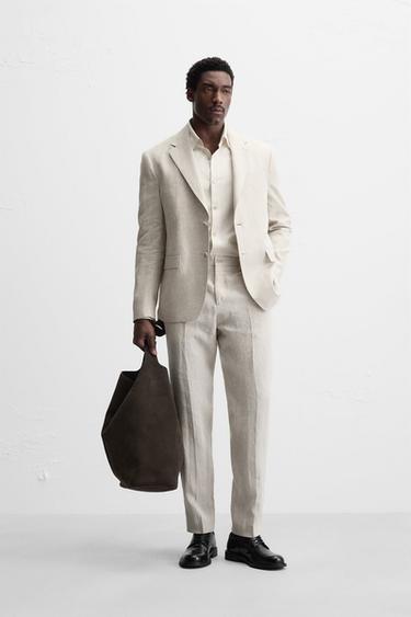 Zara Костюмные брюки из 100% льна