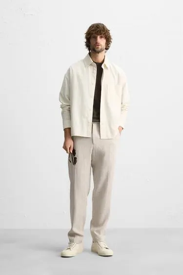 Брюки из 100% льна- Заказать в России