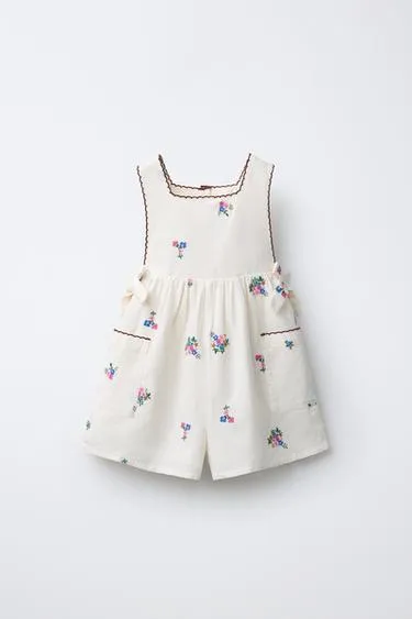 Вышитый короткий комбинезон- Заказать в России