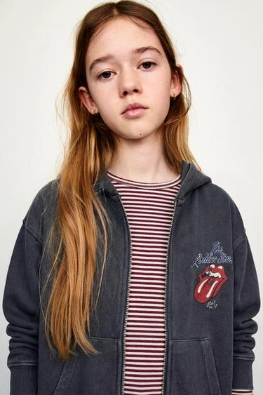 ROLLING STONES © FADED ZIP-UP HOODIE- Заказать в России