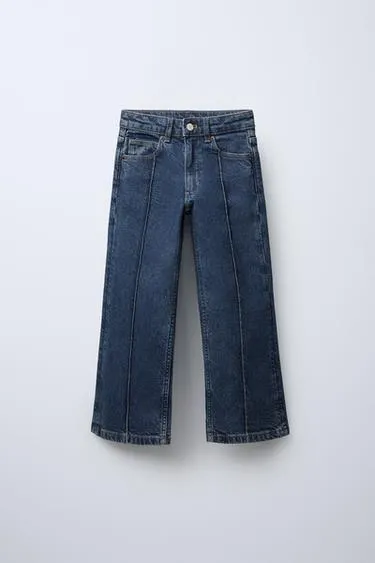 Джинсы WIDE LEG с декоративными швами