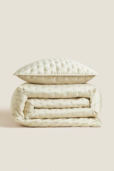 Zara Одеяло PLAIN QUILT WITH KNOTS