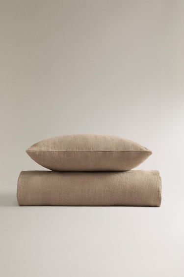 Zara Покрывало из мятого льна