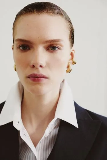 Набор из 5 металлических сережек-каффов- Заказать в России