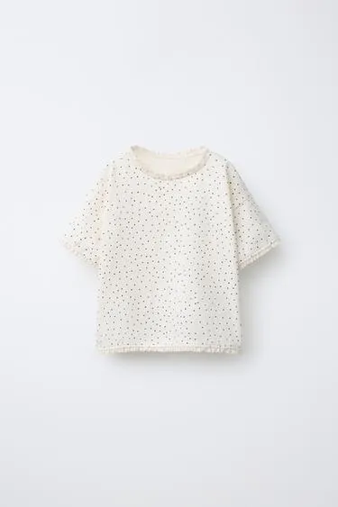 Футболка в полоску с кружевным краем- Заказать в России