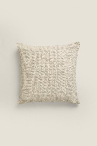 Zara Покрывало WAFFLE-KNIT CUSHION COVER