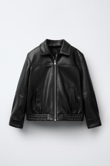 Zara Бомбер из искусственной кожи