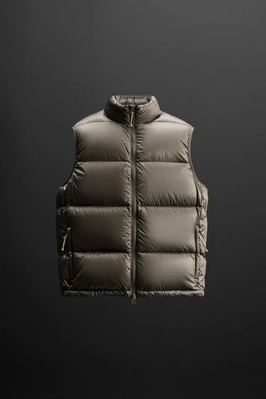 Zara Стеганый жилет с наполнителем из 100% пера купить с доставкой.