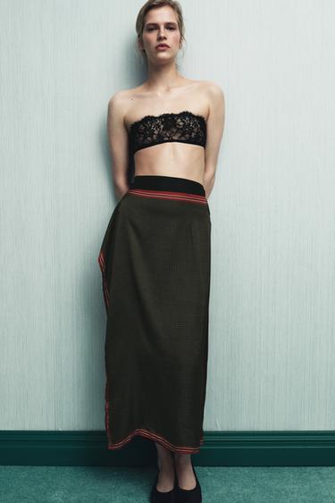 Zara Парео-шарф из 100% вискозы с принтом