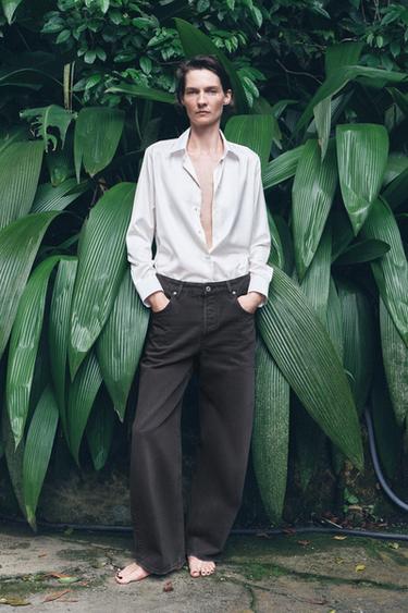 Zara Джинсы прямого кроя со средней посадкой — ZW COLLECTION купить с доставкой.
