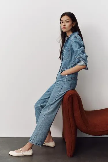 Джинсовый комбинезон Z1975- Заказать в России