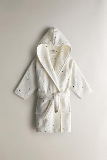 Zara Детский халат с звездами купить с доставкой.