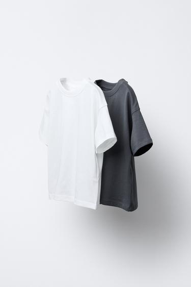 Zara Набор из двух однотонных футболок