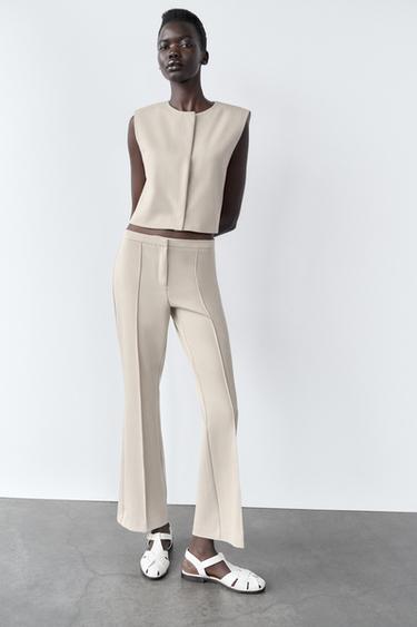 Zara Короткий жилет с потайными пуговицами купить с доставкой.