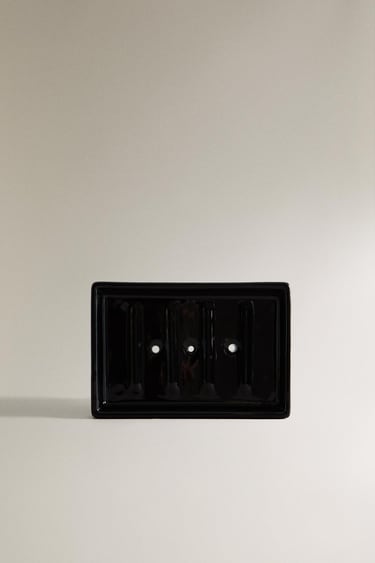 Zara Блестящая мыльница из глины для ванной комнаты купить с доставкой.