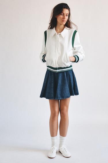 Zara Джинсовая мини-юбка TRF