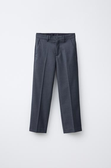 Zara Костюмные брюки из рельефной ткани купить с доставкой.