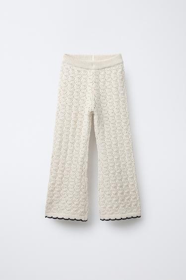 БРЮКИ FLARE ИЗ КРУЖЕВА КРОШЕ