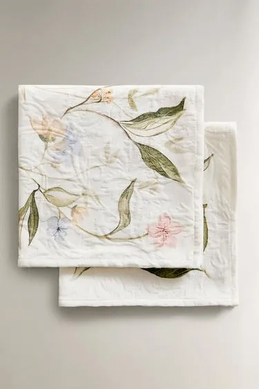JACQUARD AND FRUIT PRINT NAPKIN  PACK OF 2 