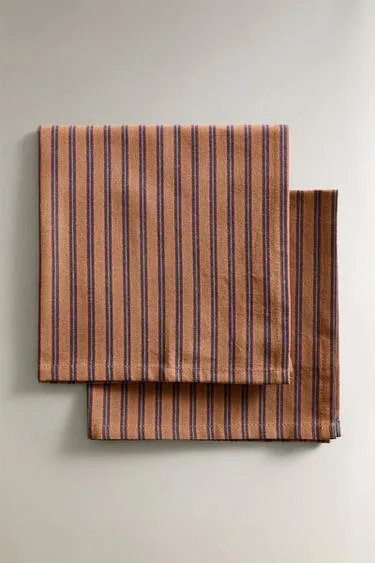 STRIPED SEERSUCKER NAPKINS  PACK OF 2 