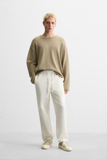 Zara Брюки из хлопка и льна