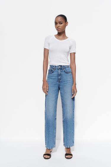 Zara Джинсы TRF MOM FIT HIGH WAIST купить с доставкой.