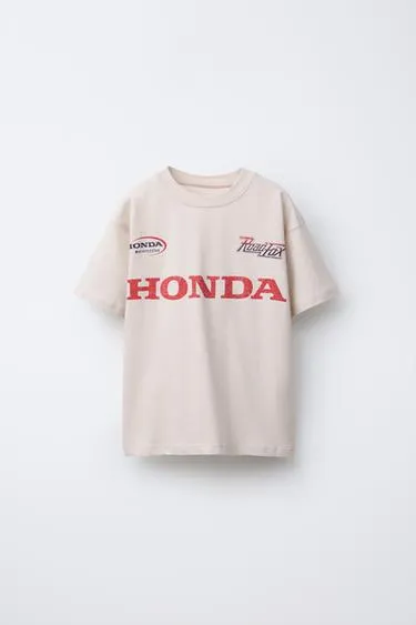 Футболка с принтом HONDA ©