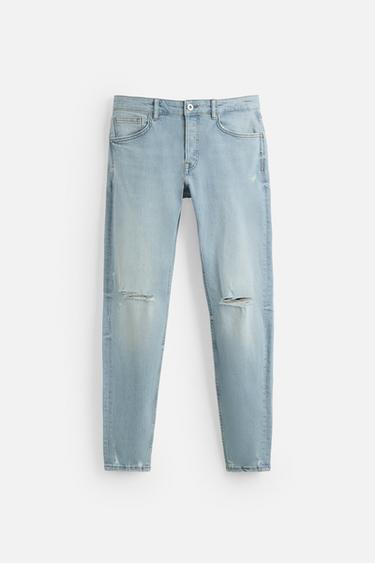 Zara Джинсы SKINNY FIT с разрезами купить с доставкой.
