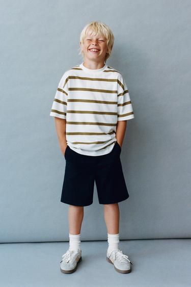 Zara Шорты бермуды с завышенной посадкой BASIC SLIM FIT