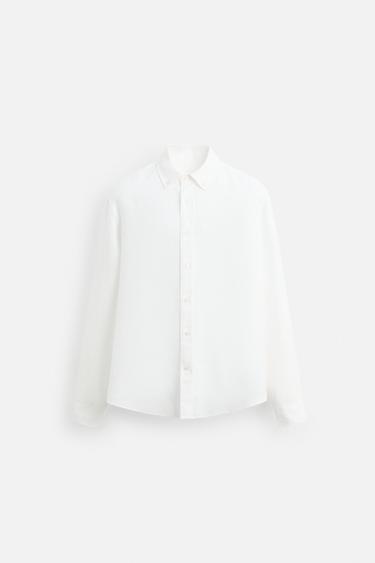 Zara Рубашка из 100% льна