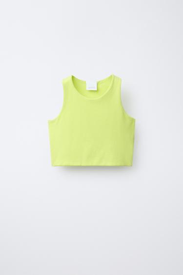 Zara Укороченный топ на бретелях