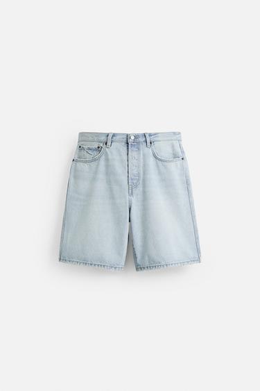 Zara Шорты STRAIGHT FIT DENIM