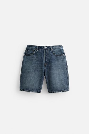 Zara Шорты STRAIGHT FIT DENIM
