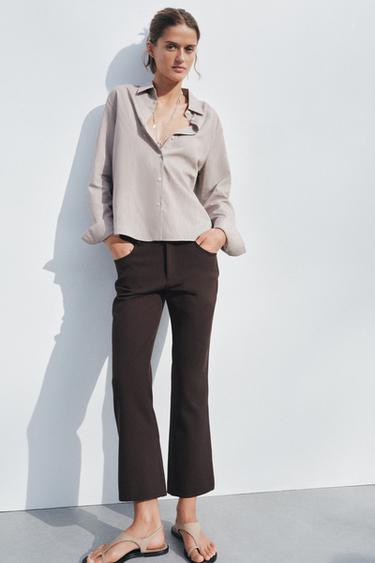 Zara Рубашка в полоску — ZW COLLECTION купить с доставкой.