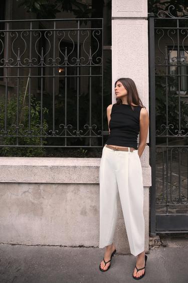 Zara Лонгслив в рубчик