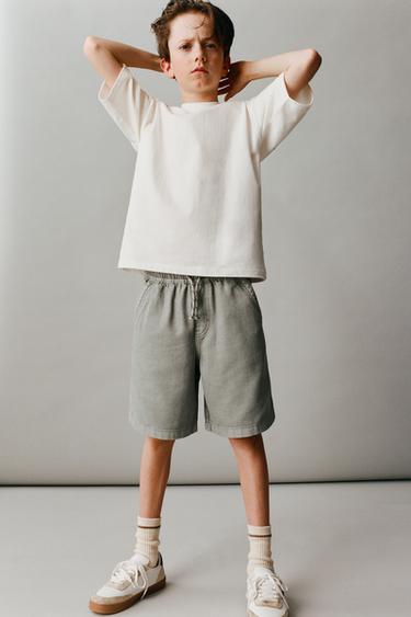 ШОРТЫ LOOSE-FITTING ИЗ ТВИЛА