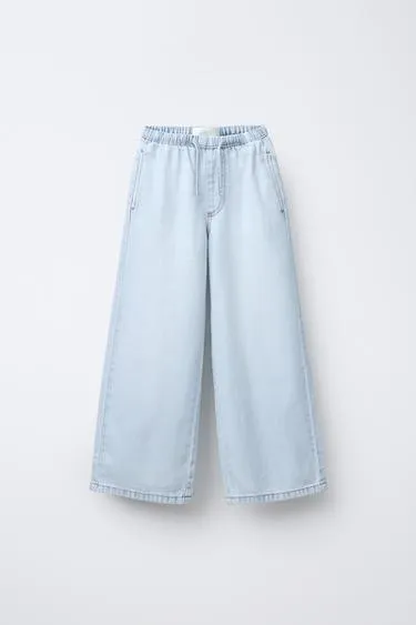 Джинсы WIDE LEG C тонким поясом