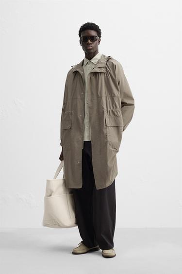 Zara Парка из легкой высокотехнологичной ткани купить с доставкой.