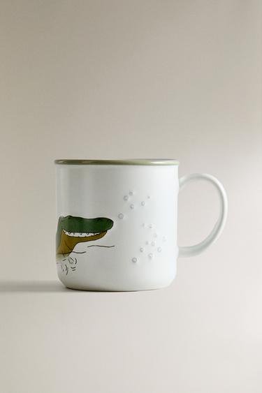 детская керамическая кружка из крокодиловой кожи