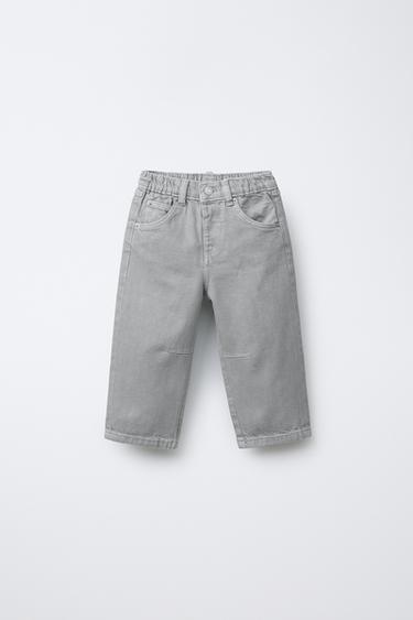 БРЮКИ BAGGY ИЗ ТВИЛА С ЗАЩИПАМИ