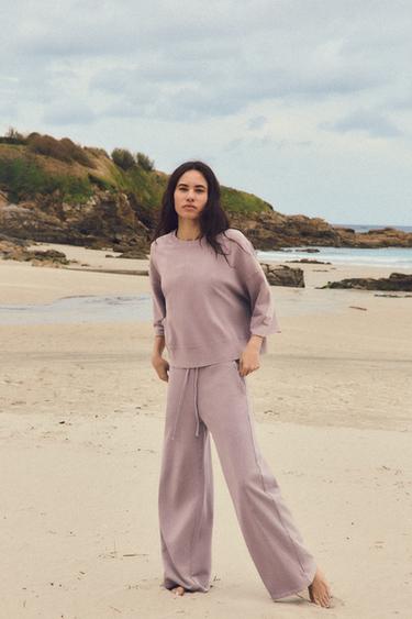 Zara Брюки с линялым эффектом купить с доставкой.