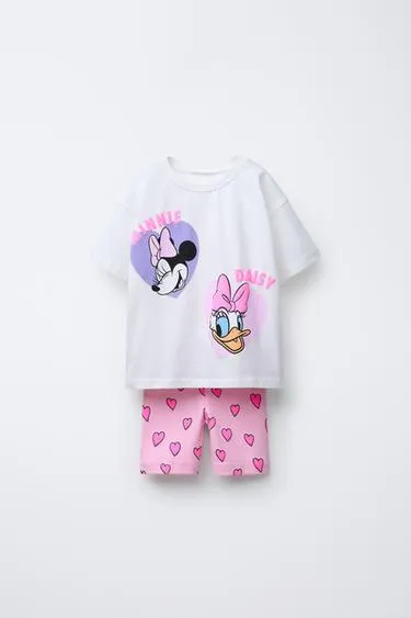 Комплект из футболки и велосипедок с принтом MINNIE MOUSE AND DAISY © DISNEY
