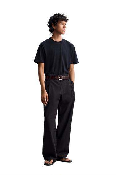 Zara Рубашка облегающего кроя среднего веса