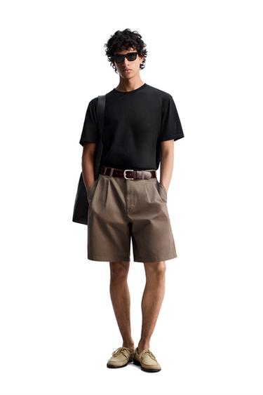 Zara Рубашка облегающего кроя среднего веса